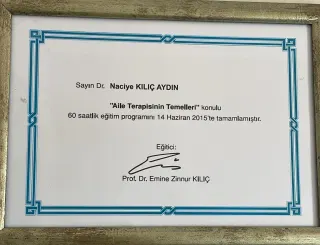 Uzm. Dr. Naciye Kılıç Aydın profilinde yer alan galeri fotoğrafı.