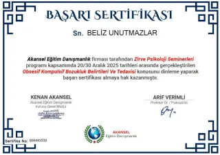 Kl. Psk. Beliz Unutmazlar profilinde yer alan galeri fotoğrafı.