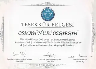 Prof. Dr. Nuri Özgirgin profilinde yer alan galeri fotoğrafı.
