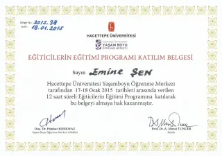 Prof. Dr. Emine Şen profilinde yer alan galeri fotoğrafı.