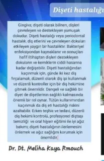 Dr. Dt. Meliha Kaya Rmouch profilinde yer alan galeri fotoğrafı.