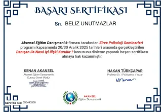 Kl. Psk. Beliz Unutmazlar profilinde yer alan galeri fotoğrafı.