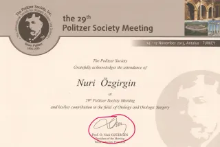 Prof. Dr. Nuri Özgirgin profilinde yer alan galeri fotoğrafı.