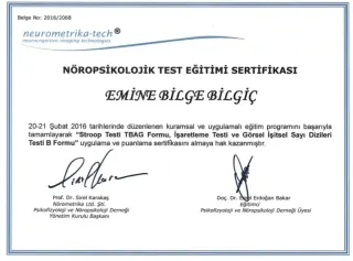 Uzm. Psk. Bilge Yar profilinde yer alan galeri fotoğrafı.