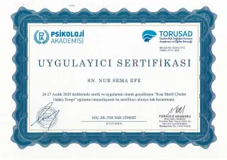 Uzm. Psk. Nur Sema Efe profilinde yer alan galeri fotoğrafı.