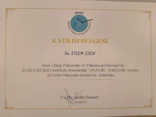 Uzm. Psk. Eylem Esen profilinde yer alan galeri fotoğrafı.