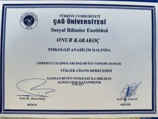 Uzm. Psk. Onur Karakoç profilinde yer alan galeri fotoğrafı.