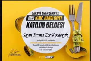 Dyt. Fatma Ece Kocabıyık profilinde yer alan galeri fotoğrafı.
