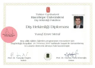 Dr. Dt. Yusuf Emre Meral profilinde yer alan galeri fotoğrafı.