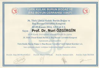Prof. Dr. Nuri Özgirgin profilinde yer alan galeri fotoğrafı.