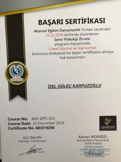 Uzm. Psk. İzel Güleç Karpuzoğlu profilinde yer alan galeri fotoğrafı.
