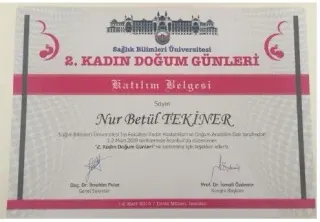 Uzm. Dr. Nur Betül Tekiner profilinde yer alan galeri fotoğrafı.