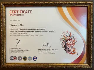 Doç. Dr. Erman Alçı profilinde yer alan galeri fotoğrafı.