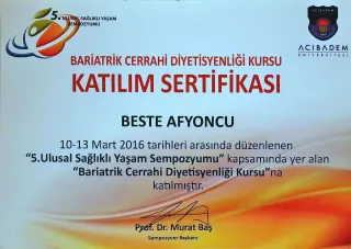 Dyt. Beste Mert profilinde yer alan galeri fotoğrafı.