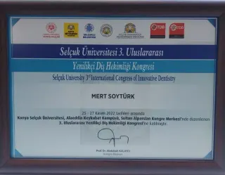 Uzm. Dt. Mert Soytürk profilinde yer alan galeri fotoğrafı.