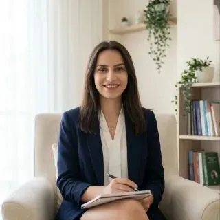 Psk. Dan. Ebru Yağanoğlu — Psikolojik danışma ve rehberlik. Portre fotoğrafı.