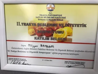 Dyt. Müjgan Bayram profilinde yer alan galeri fotoğrafı.