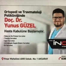 Dr. Öğr. Üyesi Yunus Güzel — Ortopedi Ve Travmatoloji, Aksaray. Portre fotoğrafı.